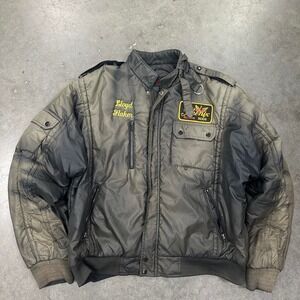 Vintage Upstream 80s Phoenix Boron Rods Bomber Jacket Size XL